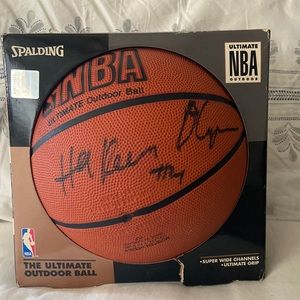 Hakeem Olajuwon signed basketball 1991